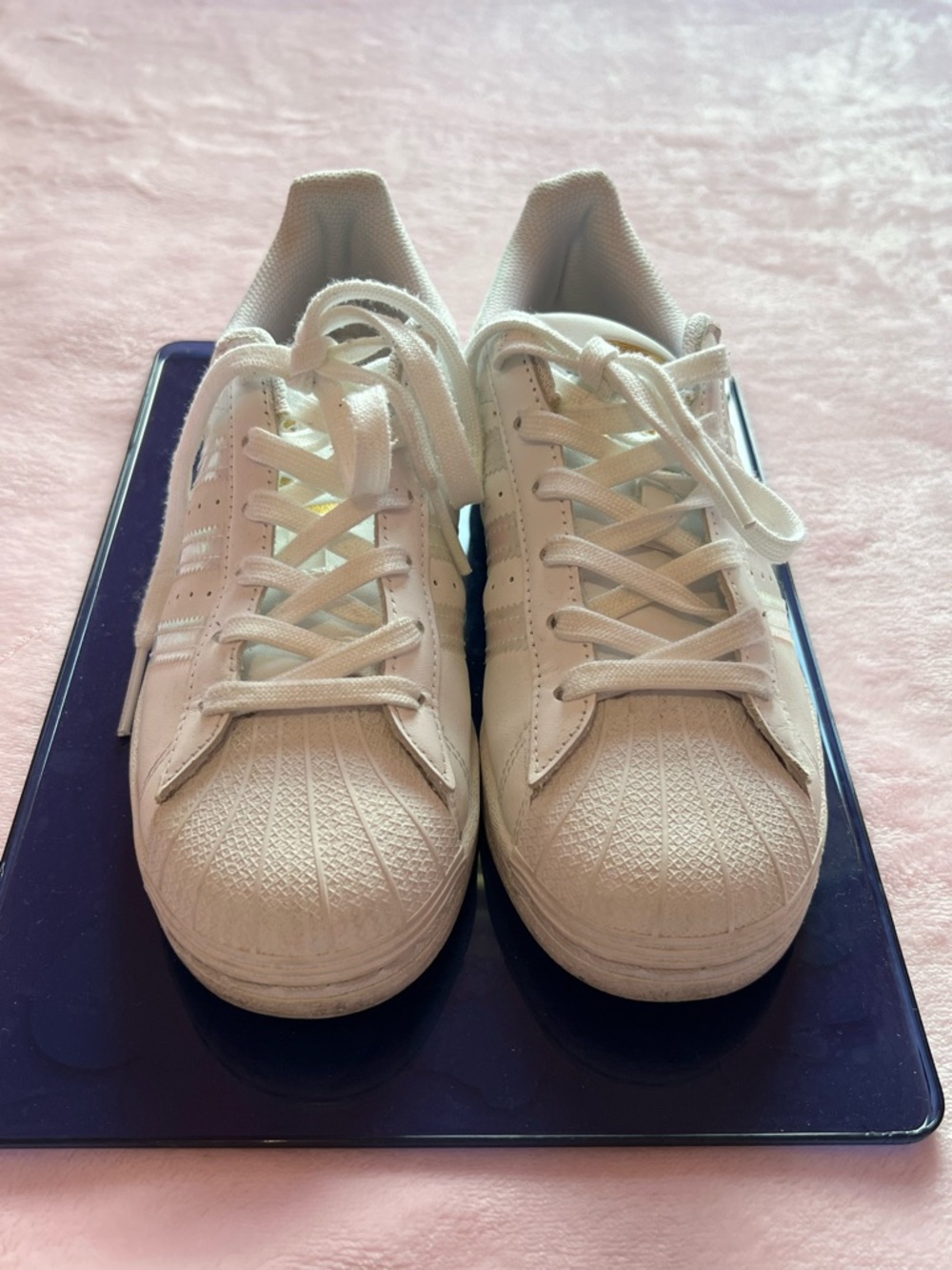 adidas White Women's Classic Shell-Toe Sneakers